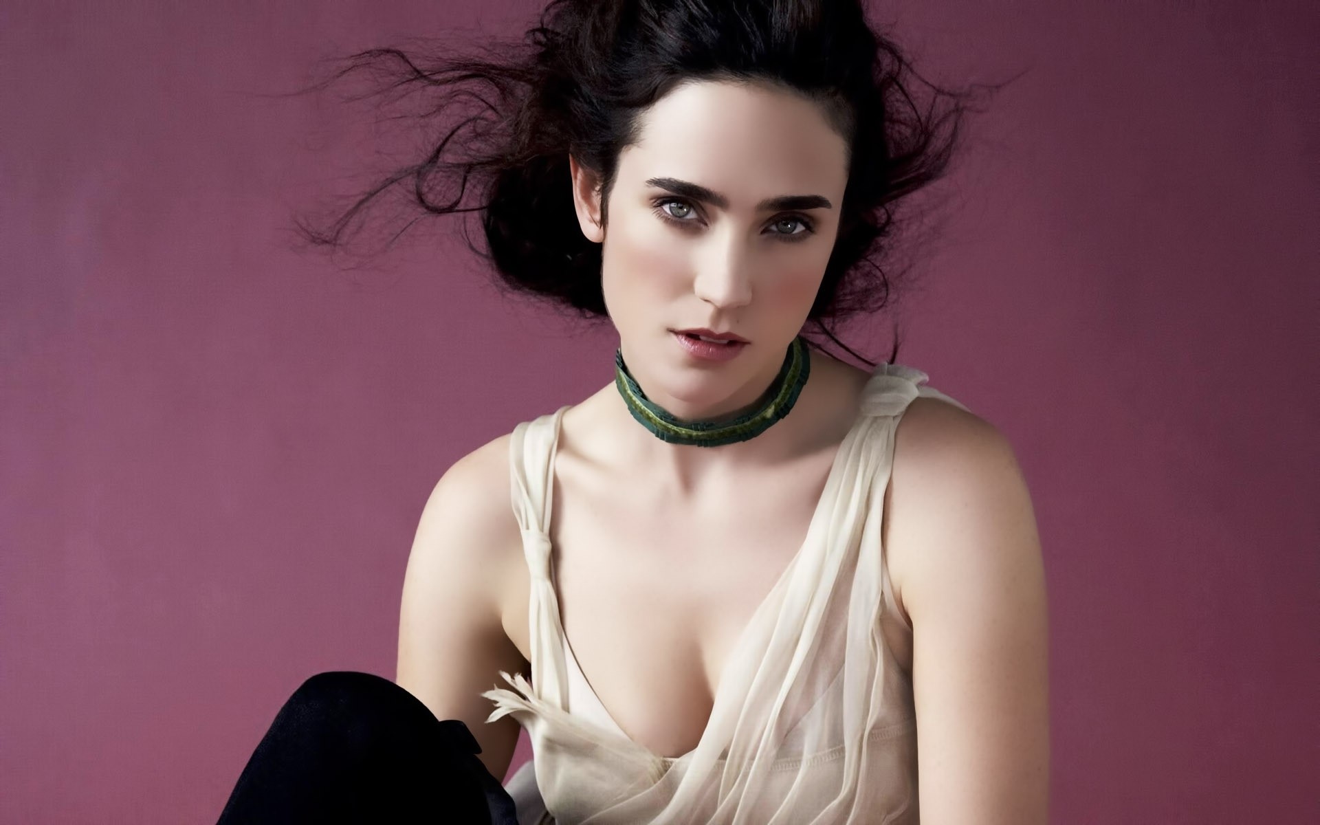 mode femme portrait glamour modèle sexy fille élégant cheveux jolie jennifer connelly actrice célébrité actrices hollywoodiennes femmes