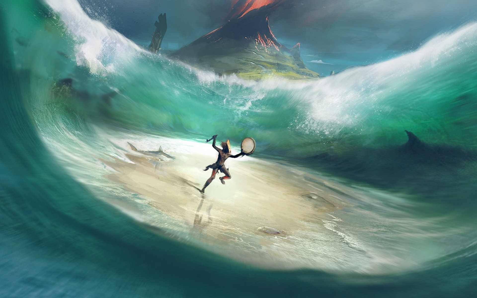 fantasy eau action océan sous-marin surf mer