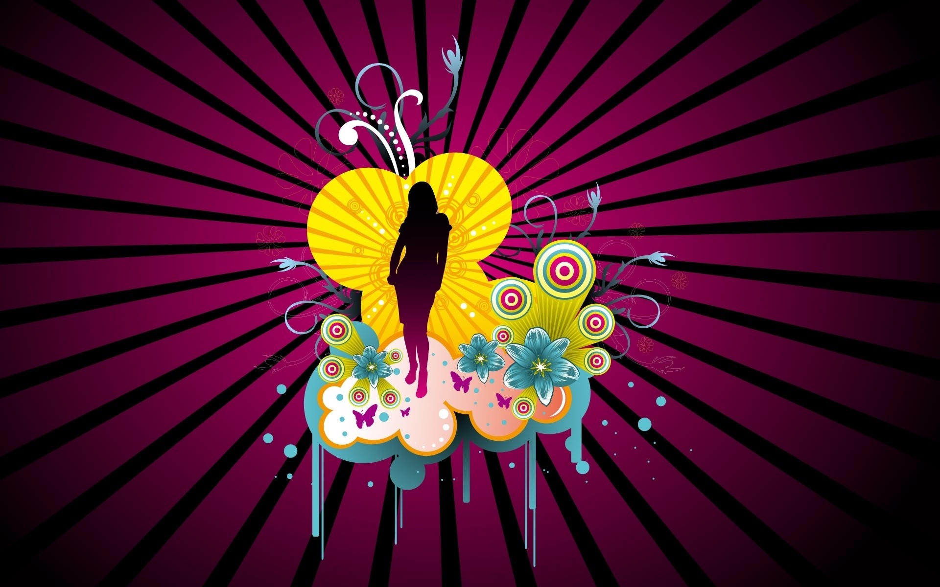 illustration conception bureau résumé vecteur graphique vacances silhouette amour fond