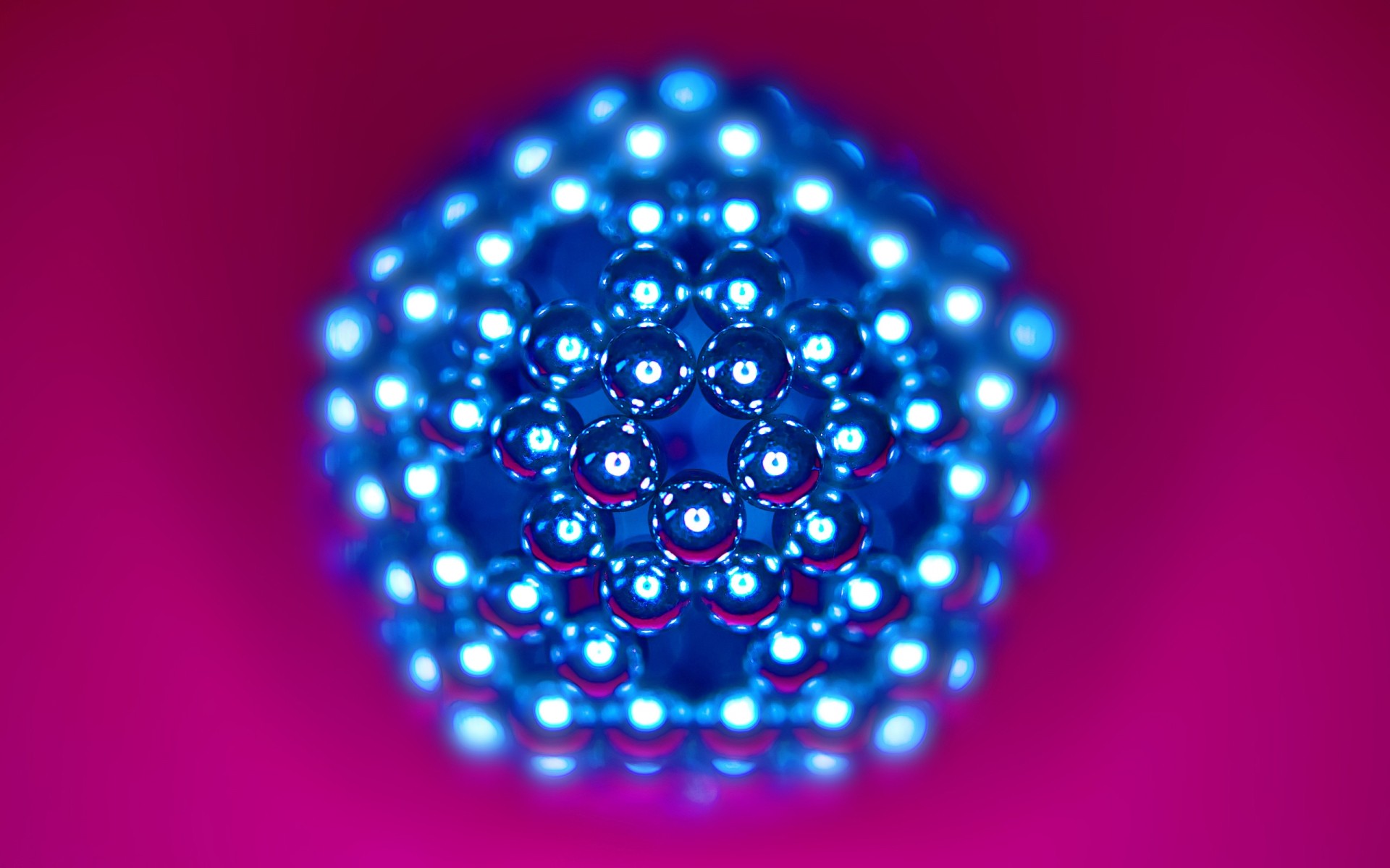 lumineux briller résumé briller rond art flou papier peint noël conception macro aimants rose