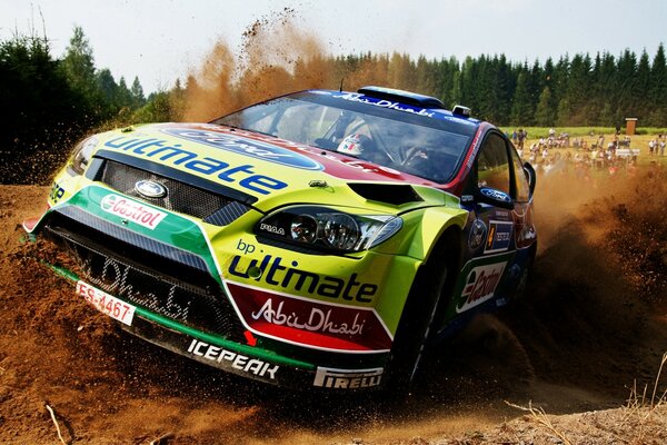 Rallye leader de la course sur piste