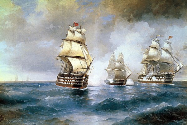 Trois navires cherchent le chemin du retour