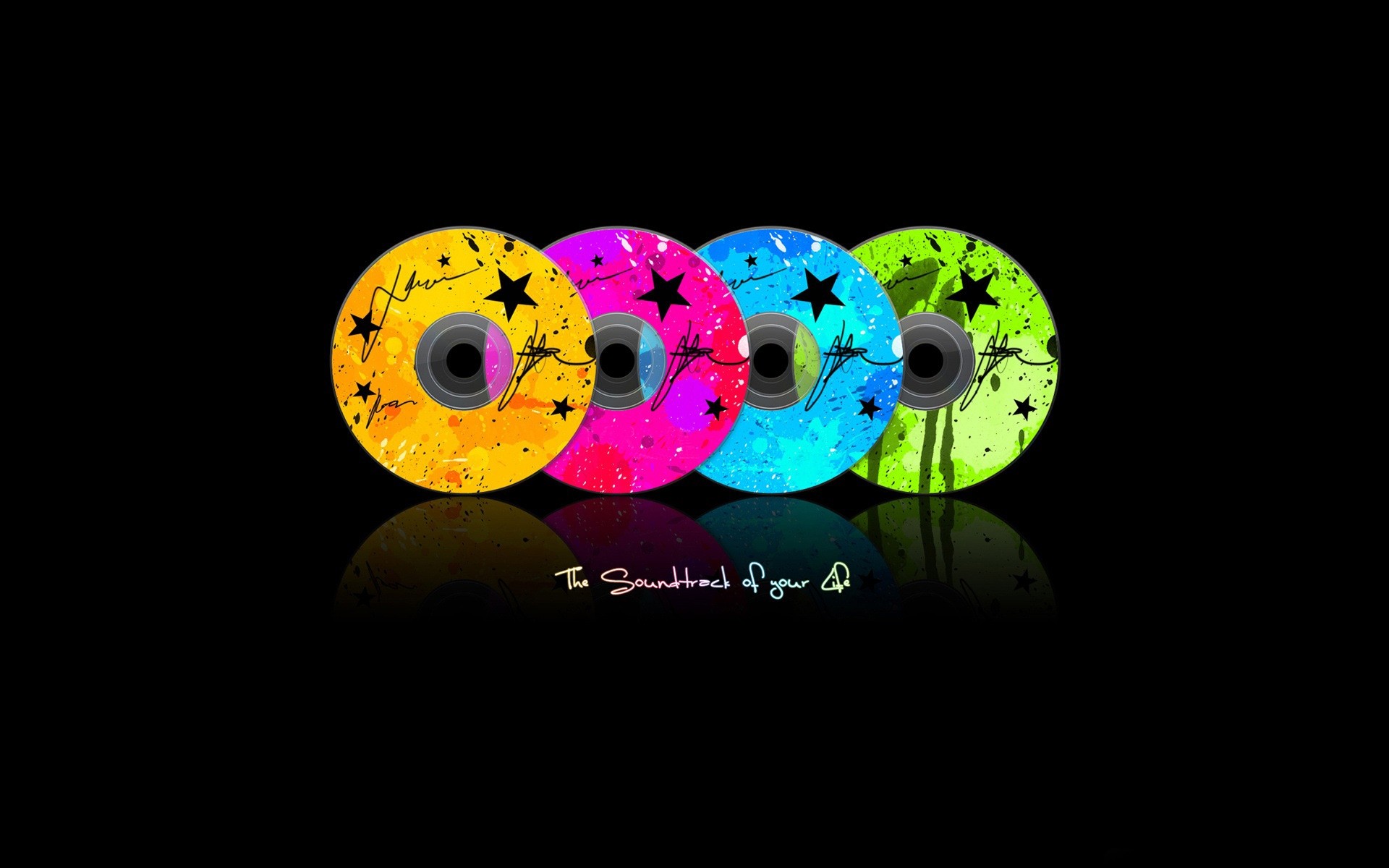 bureau illustration musique cd dvd