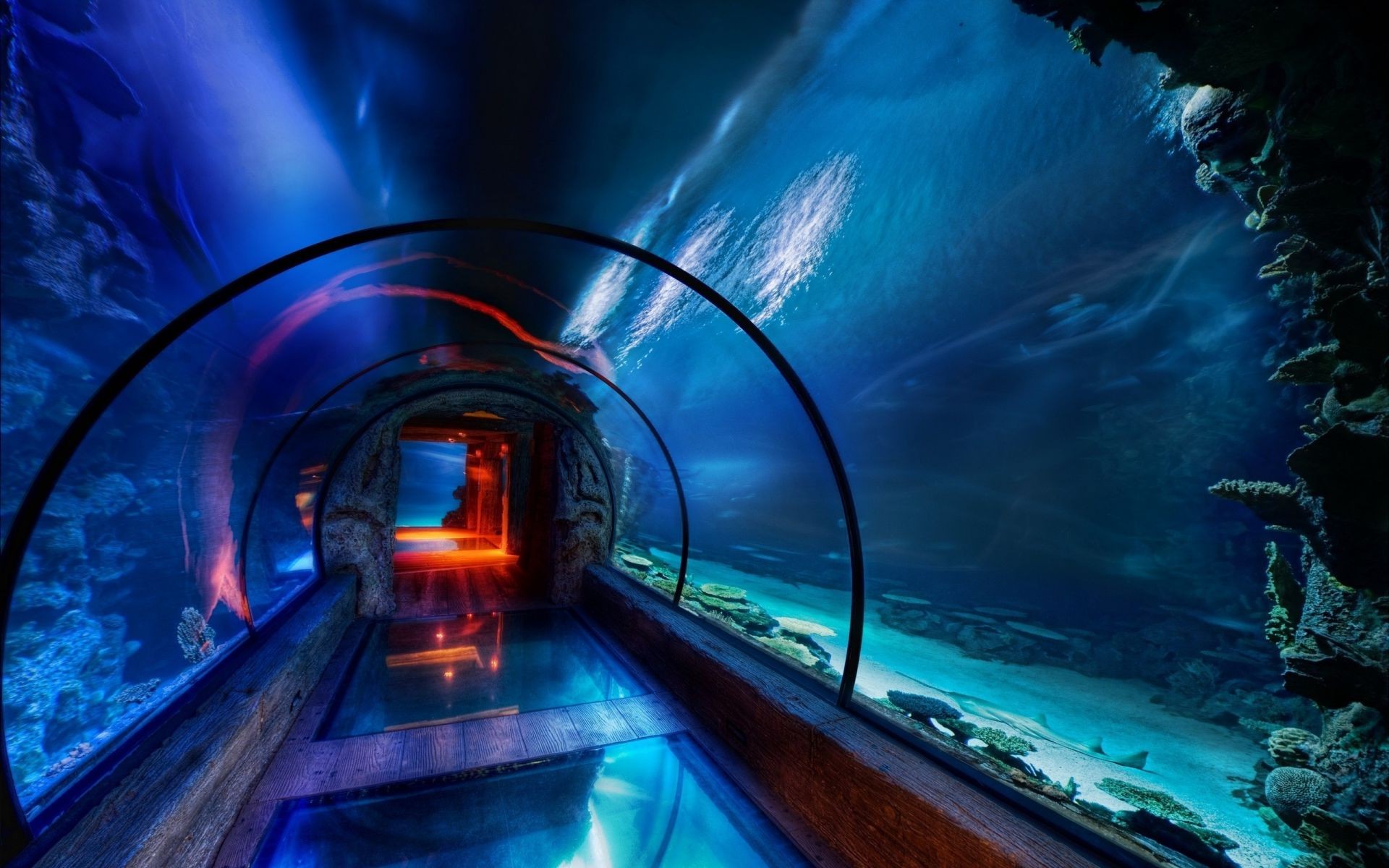 tunnel lumière flou voyage système de transport trafic soir embouteillage