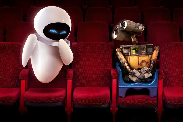 Wall-e EVA Cinema timide mélange les cressons rouges