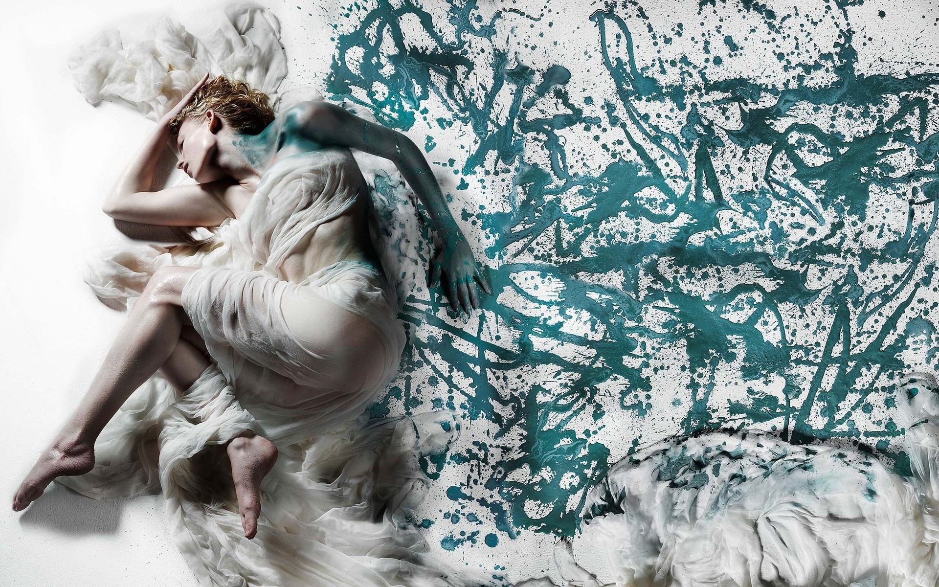 unique femme adulte art fille portrait illustration bureau mode modèle photo image peinture