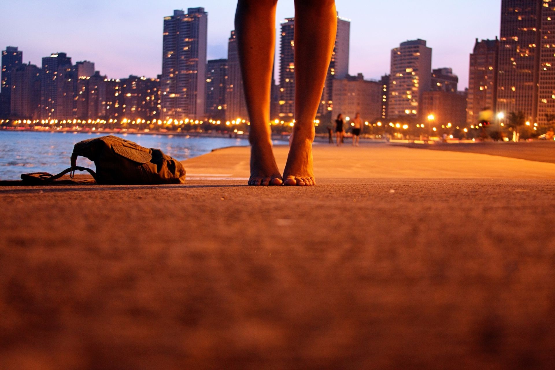 plage ville coucher de soleil mer soir eau voyage mer océan lumière ville rue crépuscule maison gratte-ciel réflexion aube urbain architecture skyline