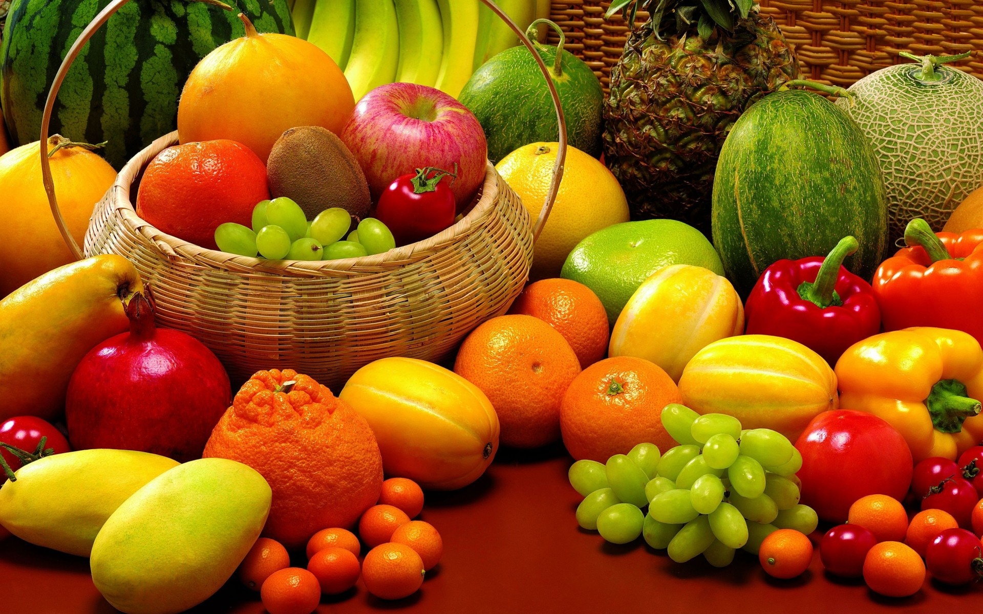marché fruits nourriture melon juteuse ananas pastèque grandir banane légume alimentaire pâturage pomme en bonne santé genre panier raisin tomate santé kiwi pommes raisin poivre melon