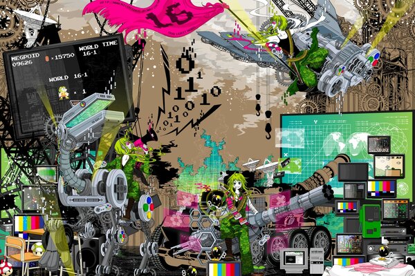 Chaos désordonné singularité sur le bureau