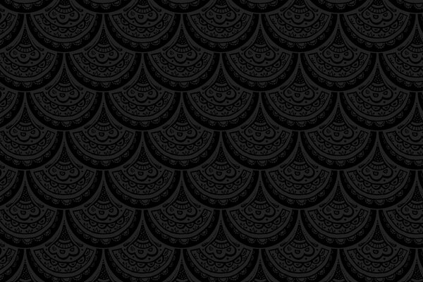 Fond noir avec des fleurs de dentelle