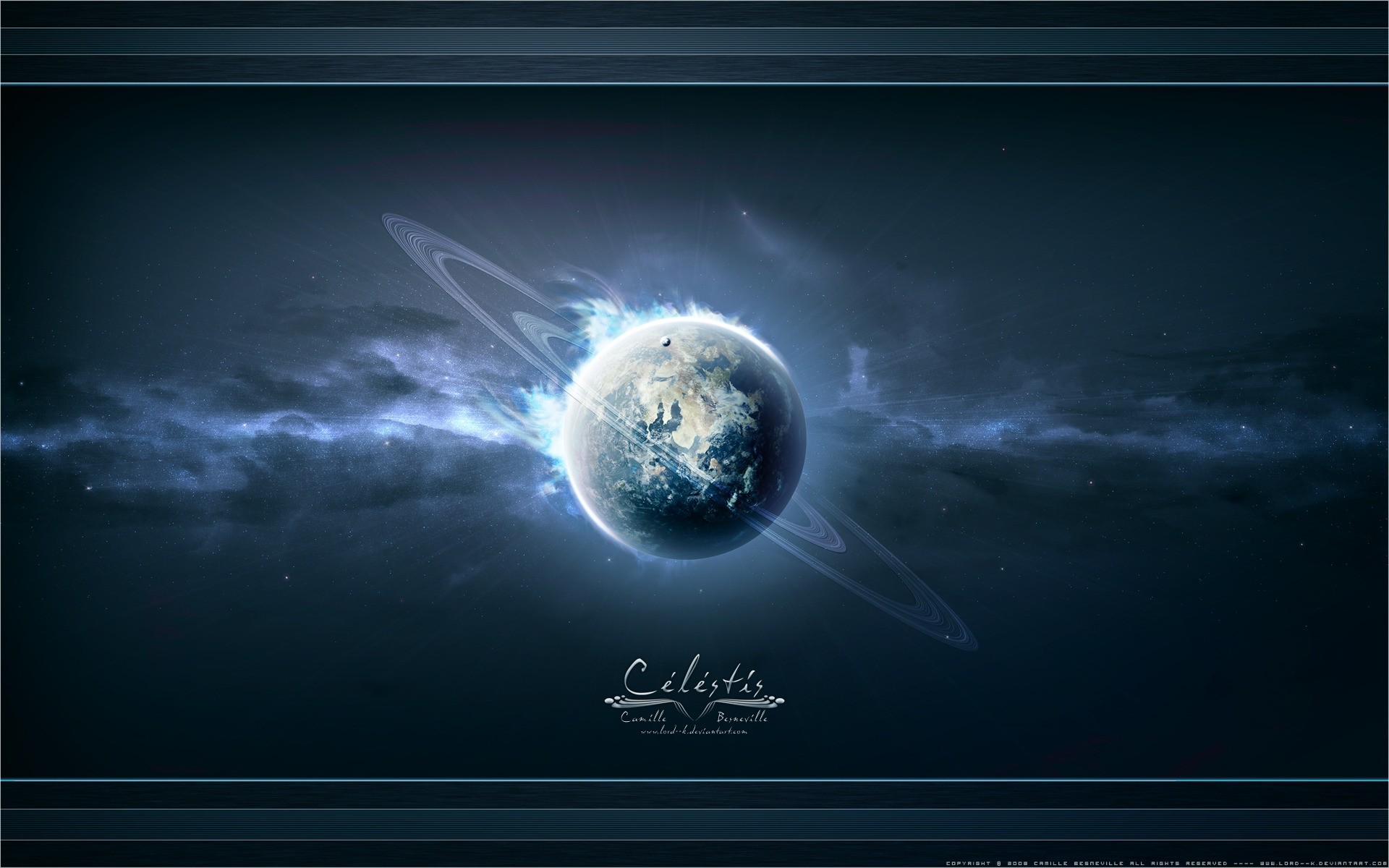 traitement photo planète bureau lune sphérique espace sphère lumière sombre