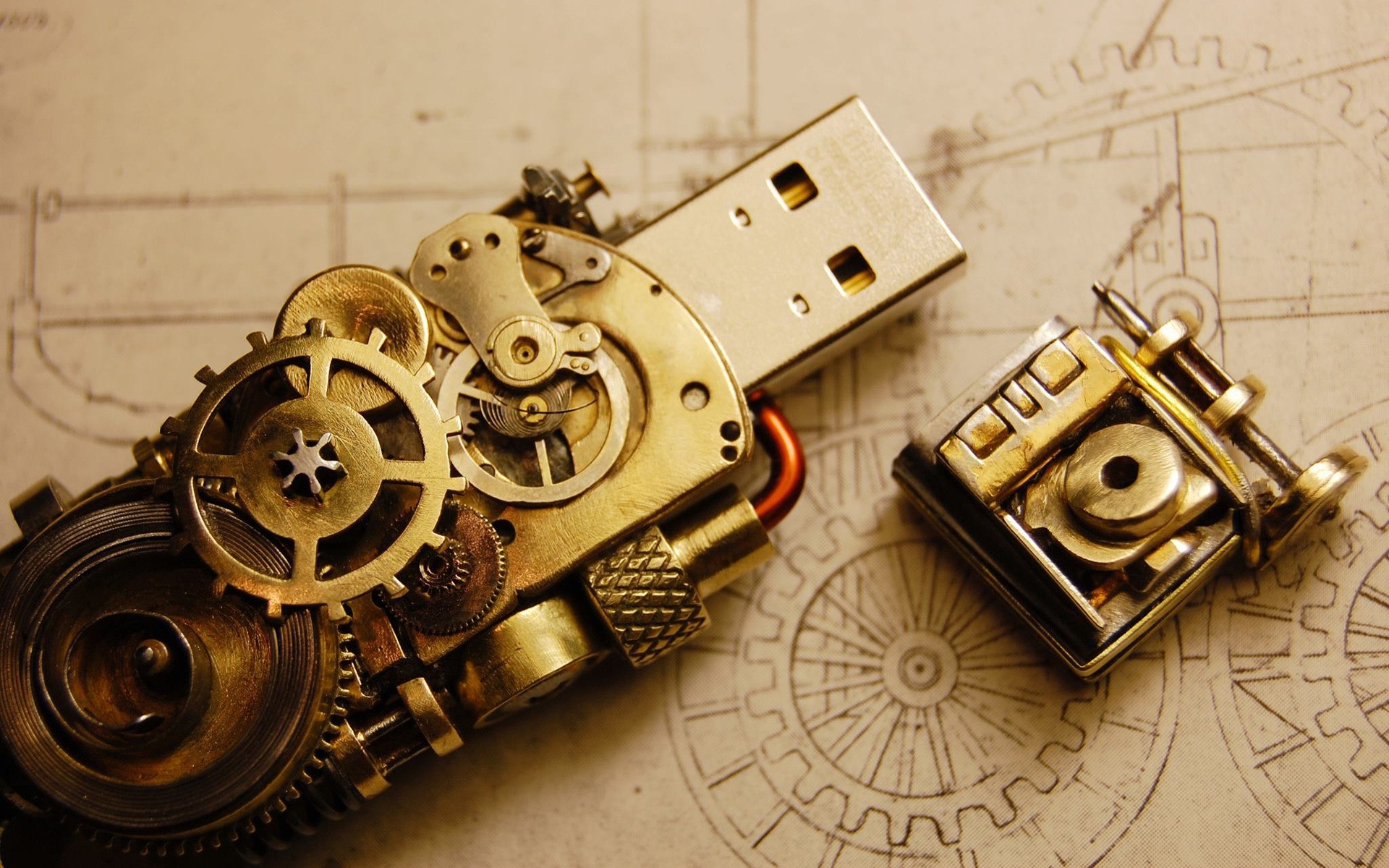 technologie engrenages mécanisme précision machines acier machine équipement technique vieux moteur puissance métal roue rétro antique l industrie vintage cog câble usb