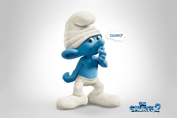 Le Schtroumpf bleu a l intention de faire quelque chose