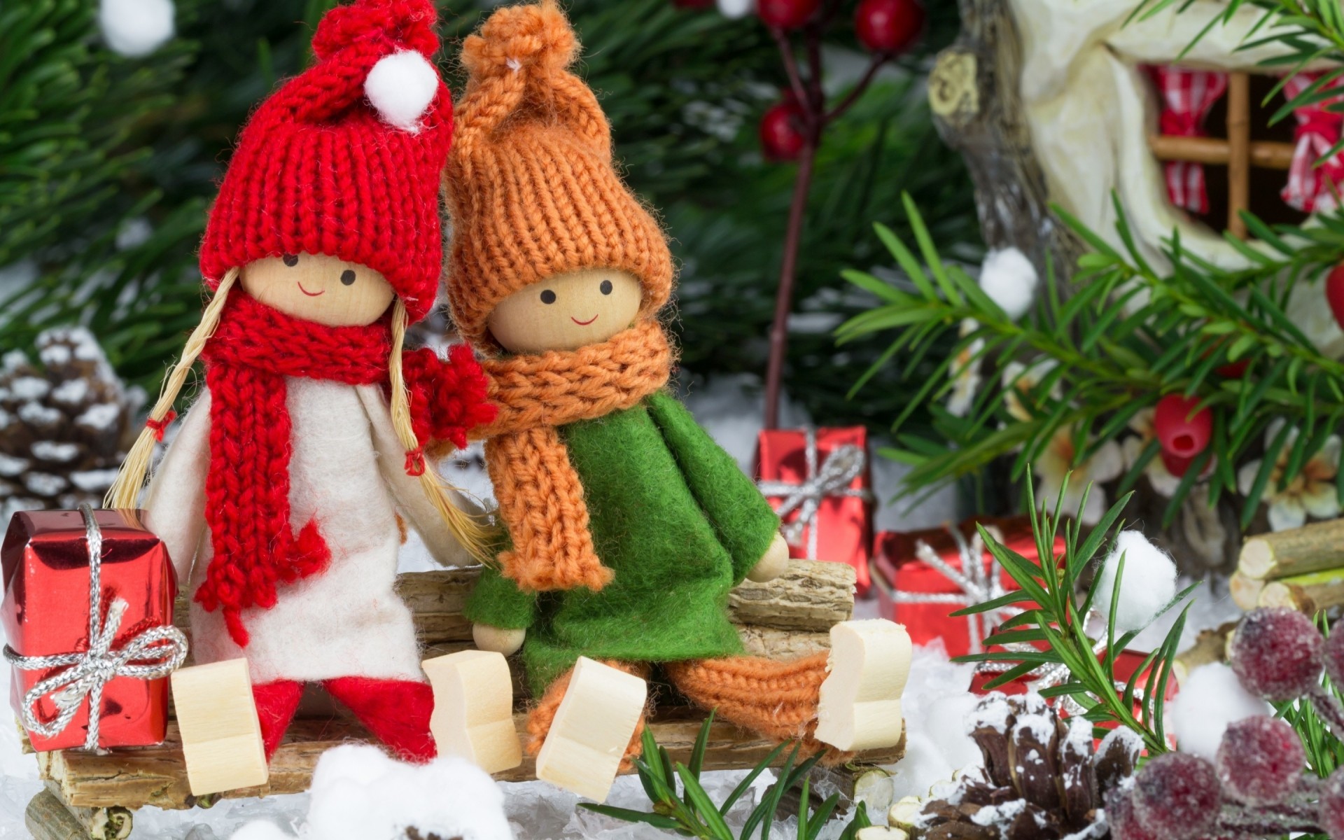 noël hiver décoration vacances saison arbre cadeau poupée jouets