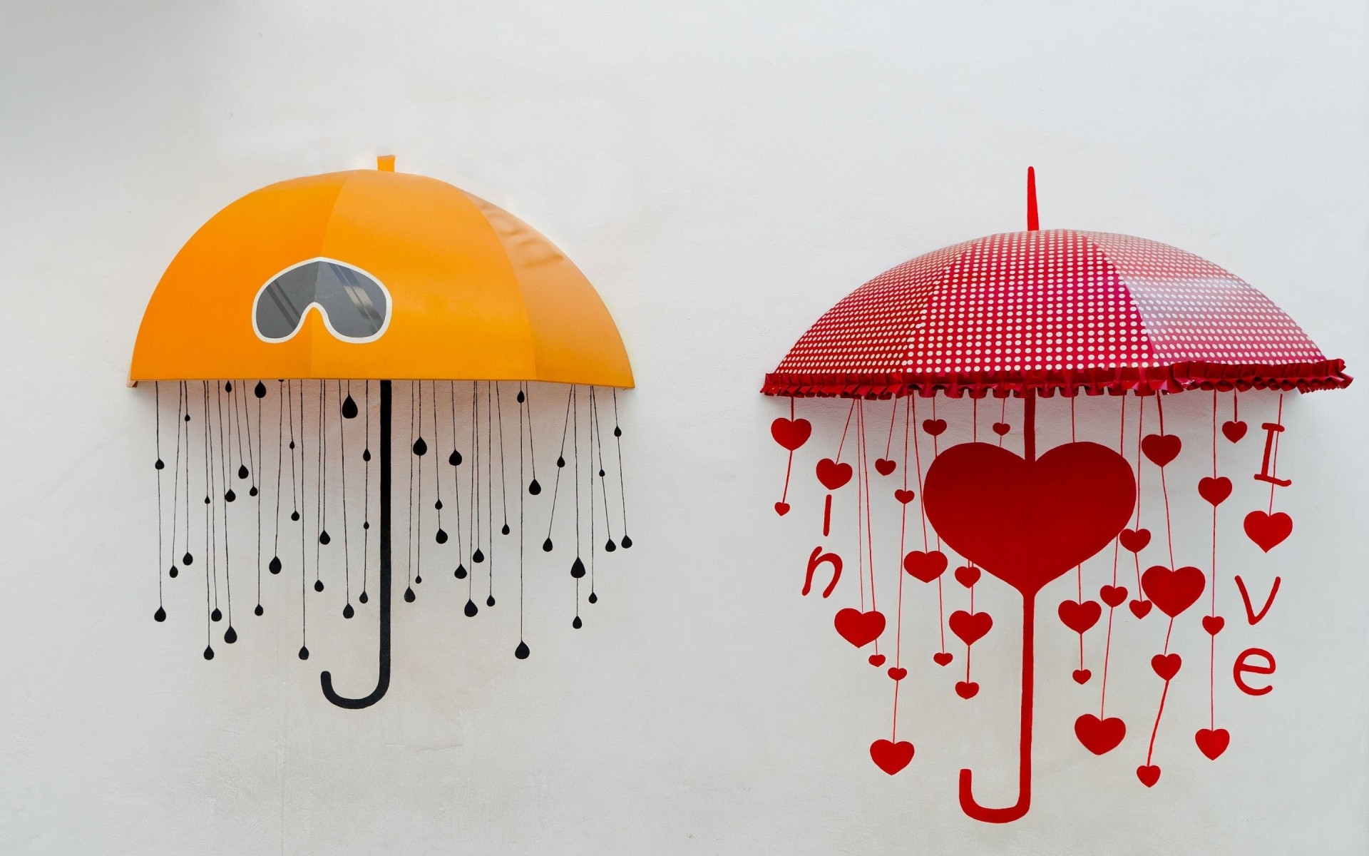 illustration bureau symbole conception vecteur amour valentines parapluie