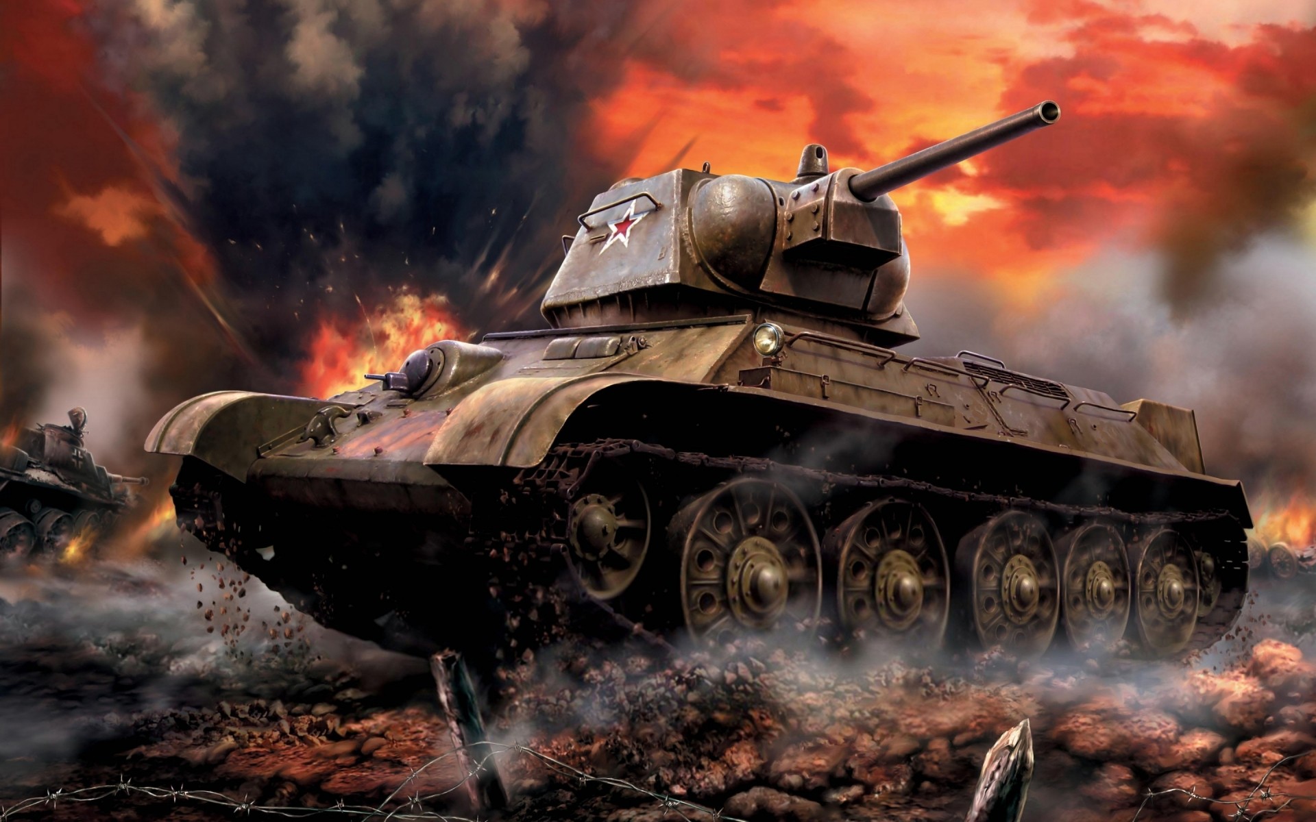 flamme militaire voiture guerre fumée réservoir bataille arme armée système de transport combat danger pistolet feu