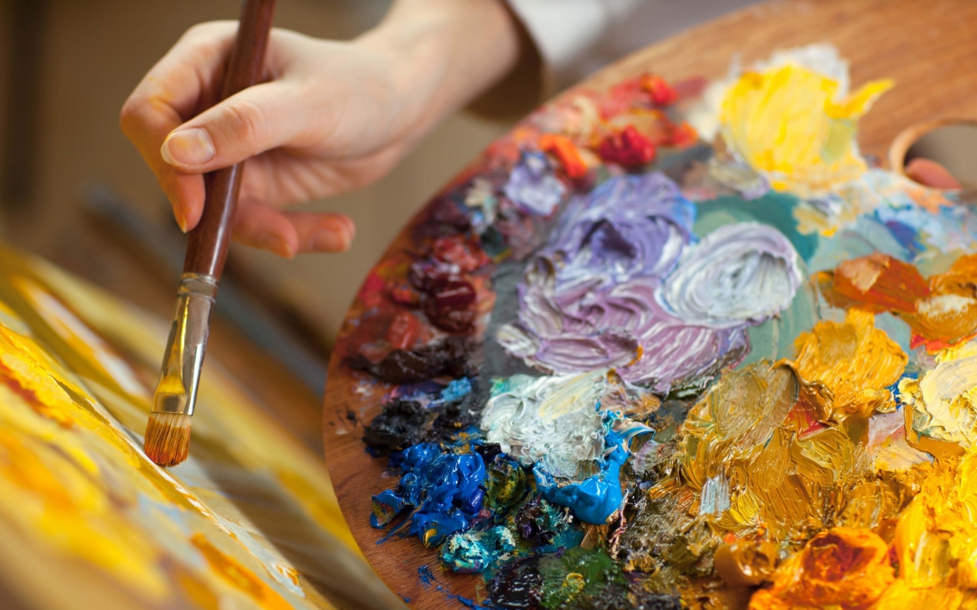 créativité couleur art décoration alimentaire brosse peinture palette