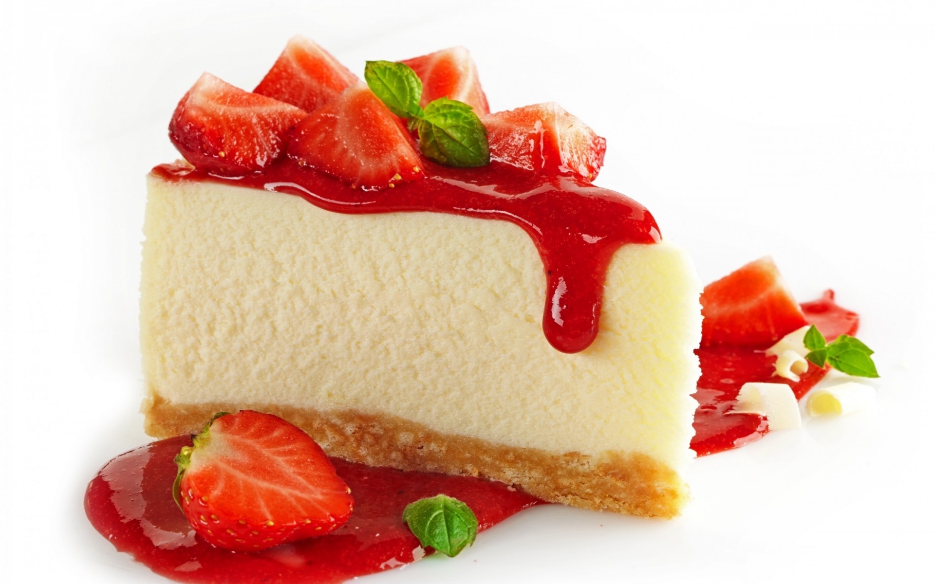 fraise doux baies fruits crème alimentaire délicieux sucre pâtisserie rafraîchissement crémeux gâteau menthe petit déjeuner épicure gâteau au fromage dessert
