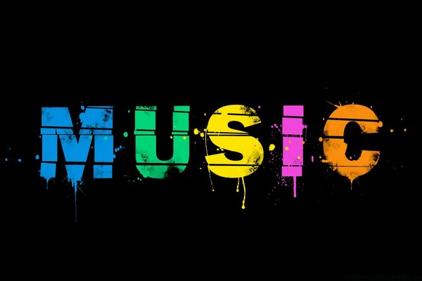 Sons arc-en-ciel et lettres de musique
