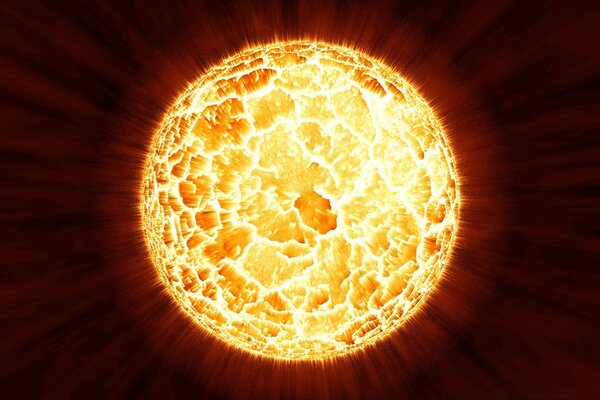 Un soleil en colère qui reflète l attitude de la nature obstructive