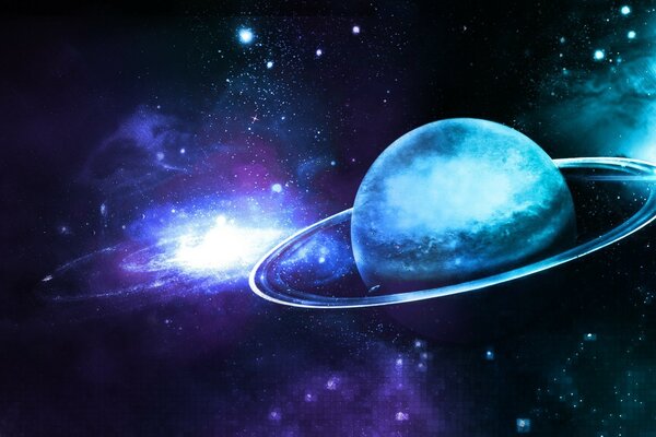 Explorer la galaxie de la planète lune