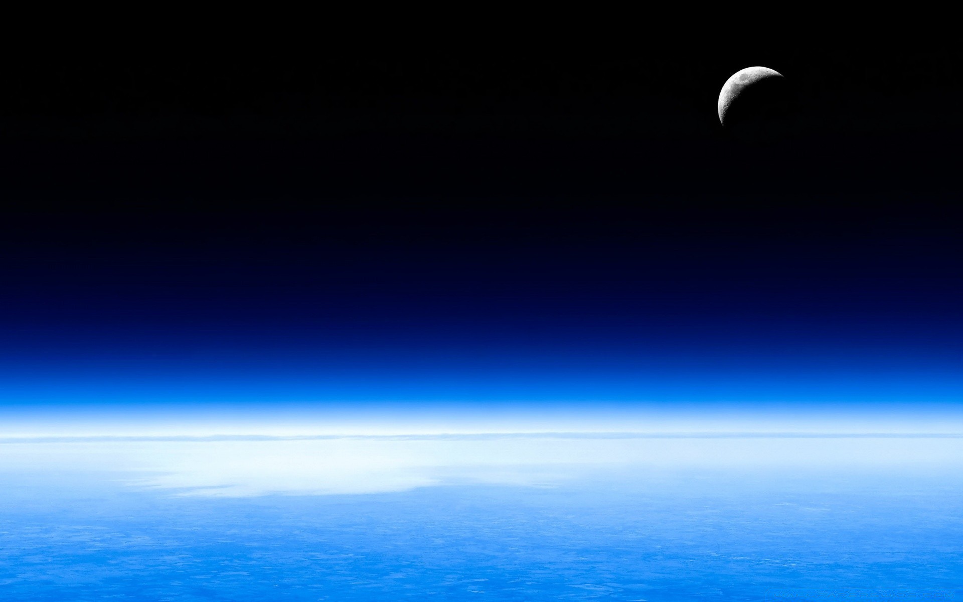 espace ciel nature lune eau dehors mer soleil coucher de soleil flou