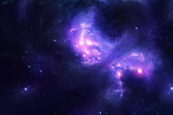 Cosmos et constellations brumeuses dans la galaxie
