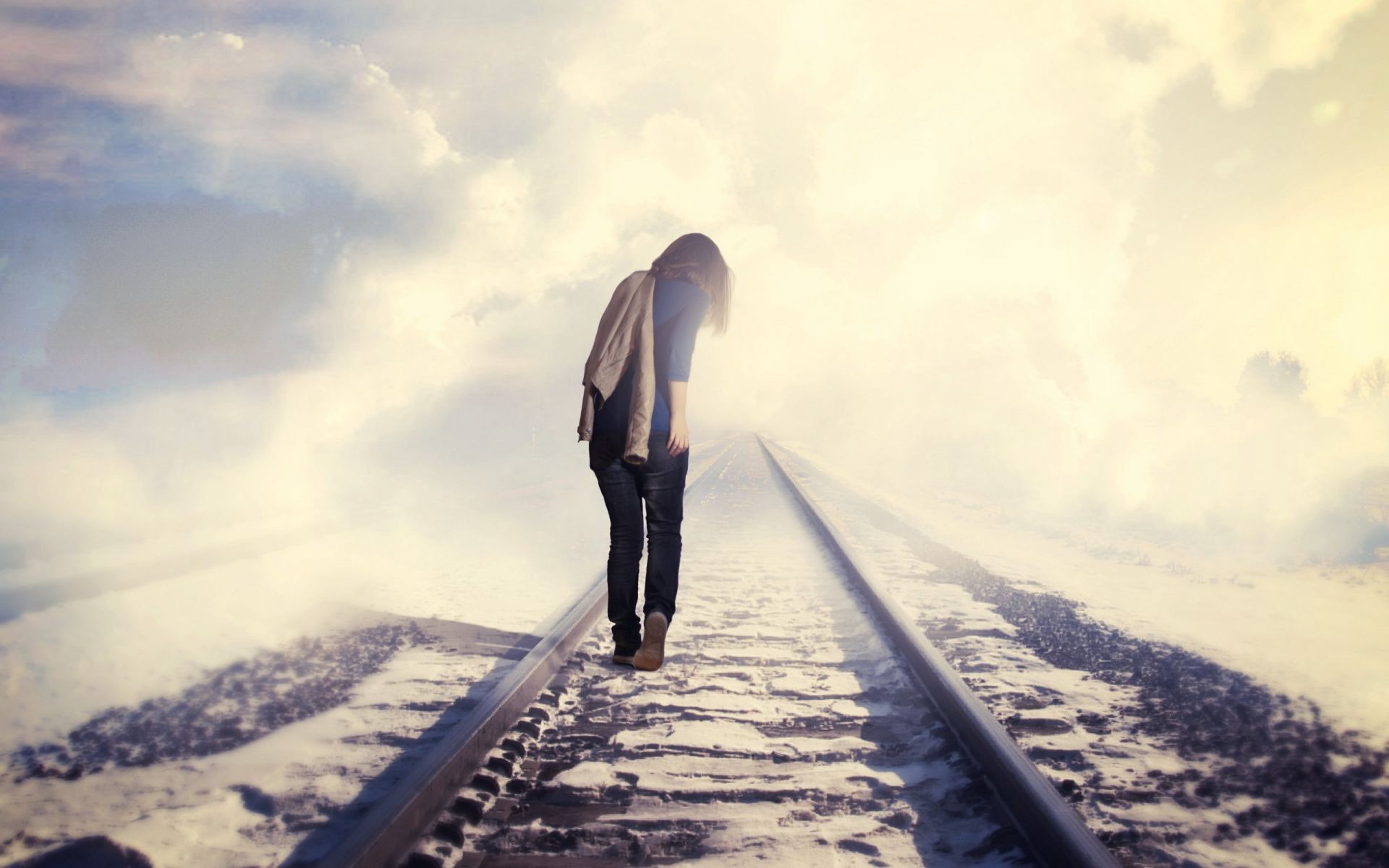 voyage paysage route neige ciel unique hiver piste système de transport guide train montagnes chemin de fer homme adulte lumière du jour à l extérieur