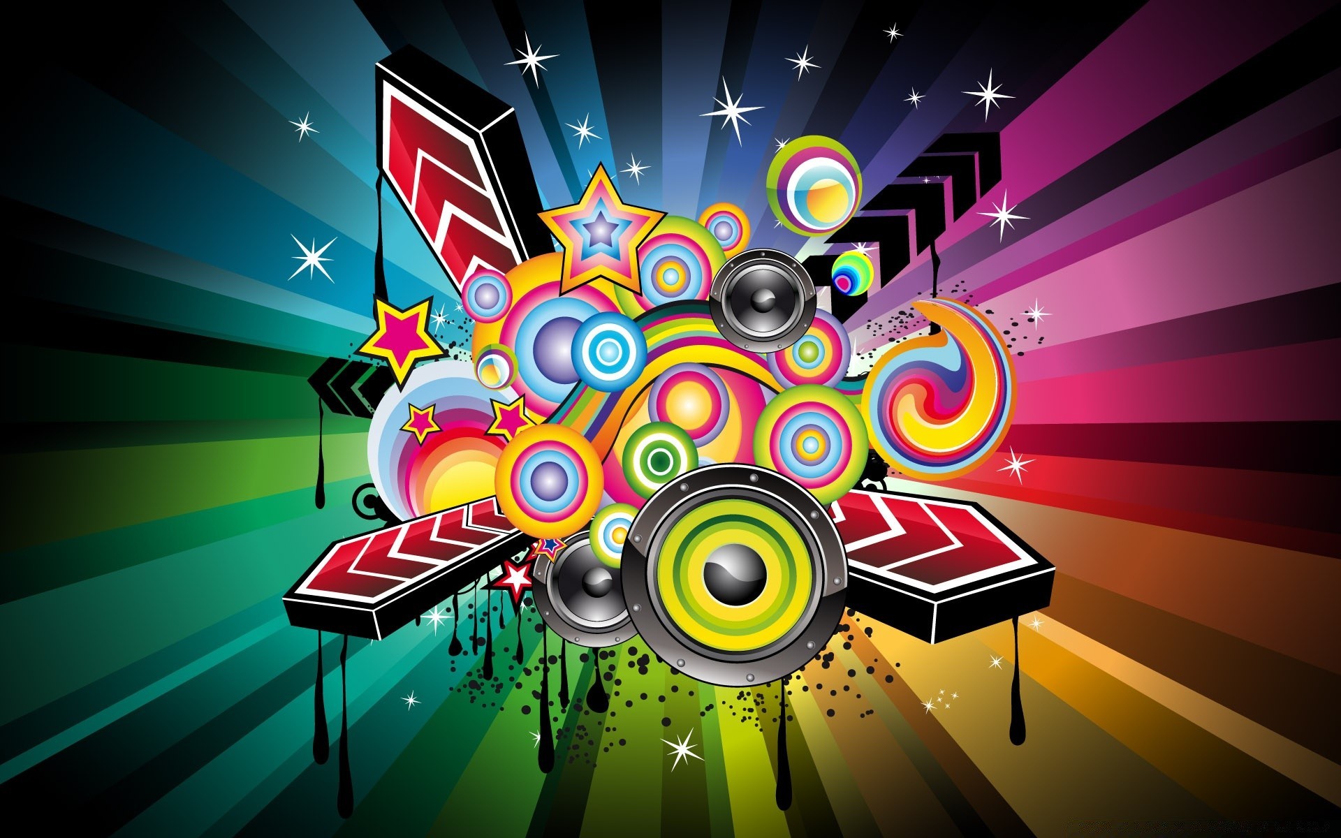 graphisme vectoriel résumé illustration conception disco bureau graphique lumineux papier peint lumière musique club fond son art modèle