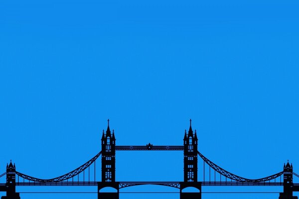 Sila pont sur fond bleu