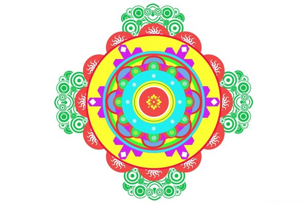 Image graphique de motifs lumineux cylindriques