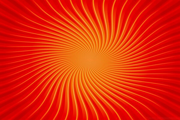 Lignes de feu-soleil avec centre lumineux