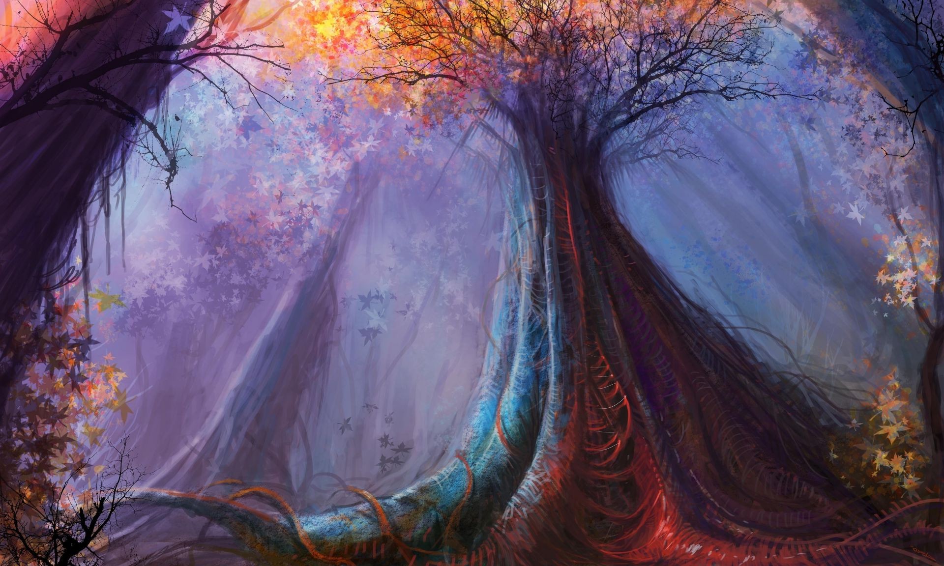 fantasy art peinture résumé couleur illustration conception artistique lumineux