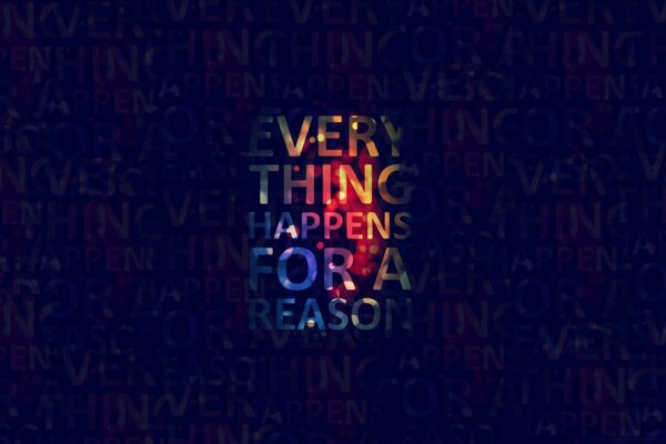 Abstraction sombre avec des mots multicolores