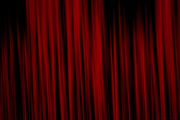 Rideau en velours rouge
