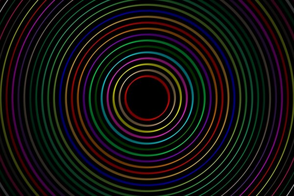 Papier peint Tourbillon. Motifs arc-en-ciel