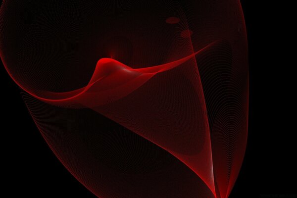 Abstraction de couleur rouge sur fond noir