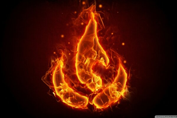 Belle flamme brillante dans l anime