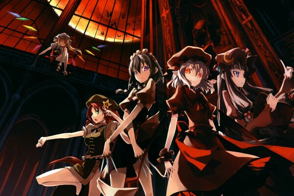Les femmes dansent dans l anime à la musique
