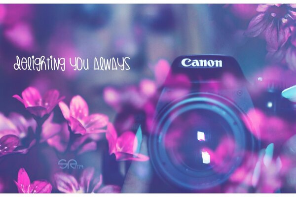 Photo de l appareil photo Canon en couleurs