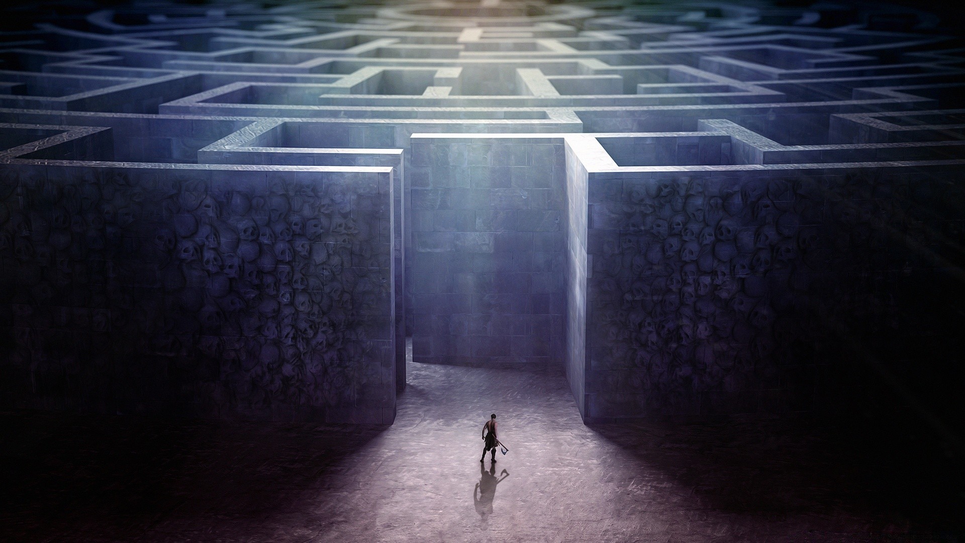 fantasy réflexion ville sombre lumière voyage de plein air