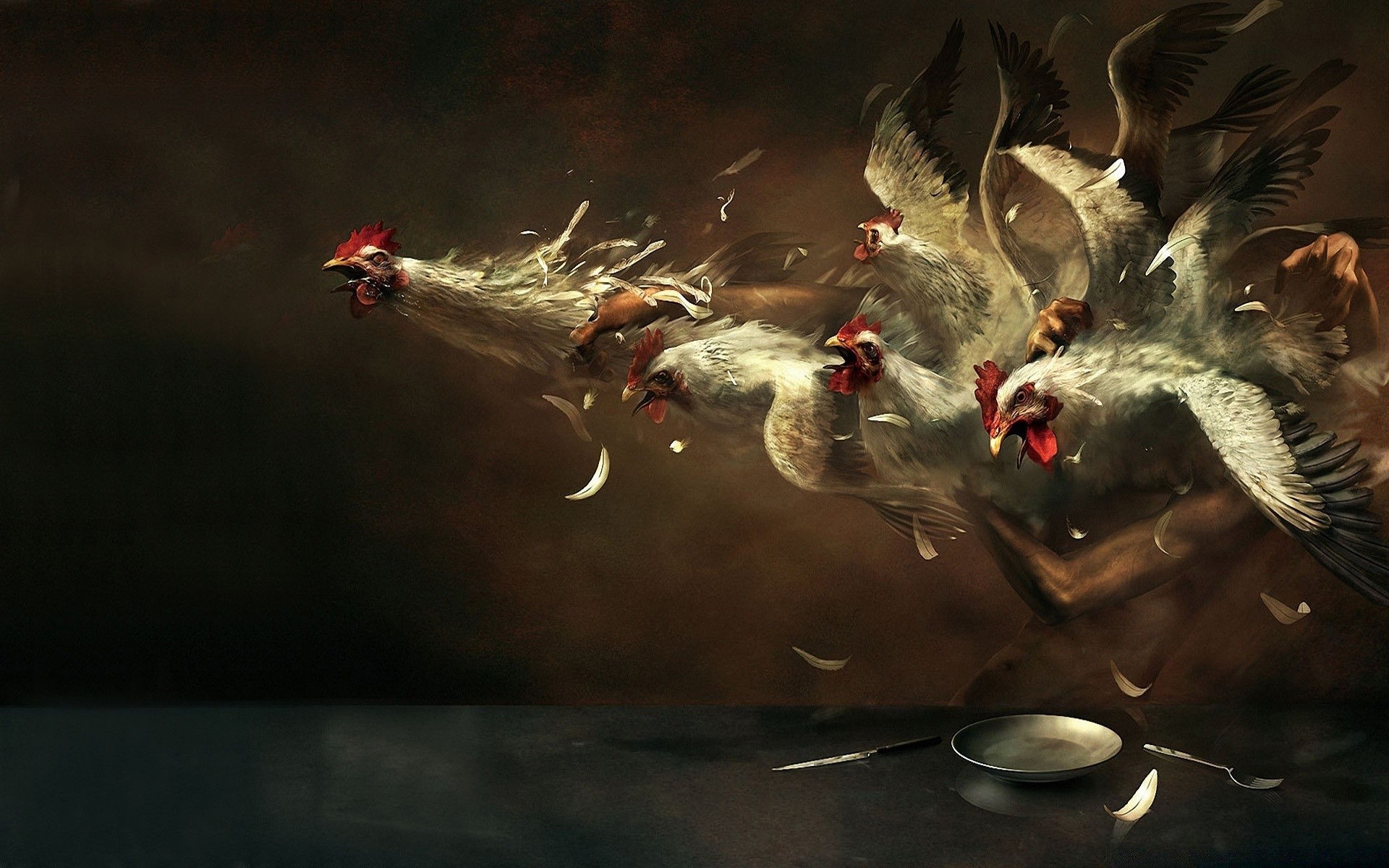 fantasy oiseau oiseaux eau concours action canard faune pigeon mouvement poissons natation