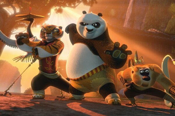 Kung Fu Panda et l équipe sont prêts pour la bataille