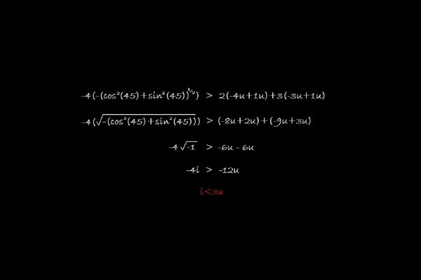 Formule trigonométrique sur le tableau