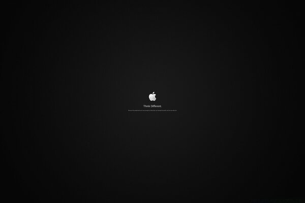Logo Apple pomme blanche sur fond noir