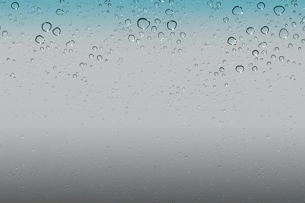 IOS 5 fond d écran-gouttes d eau