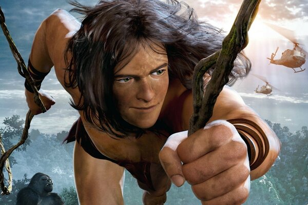 Cadre du dessin animé Tarzan