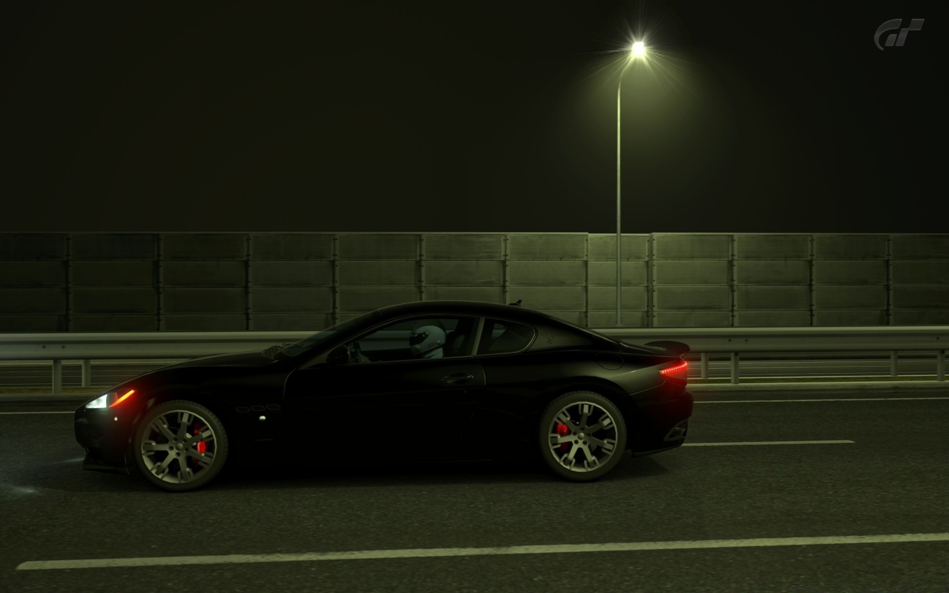gran turismo voiture noir trottoir asphalte voiture dépêchez-vous automobile action midi
