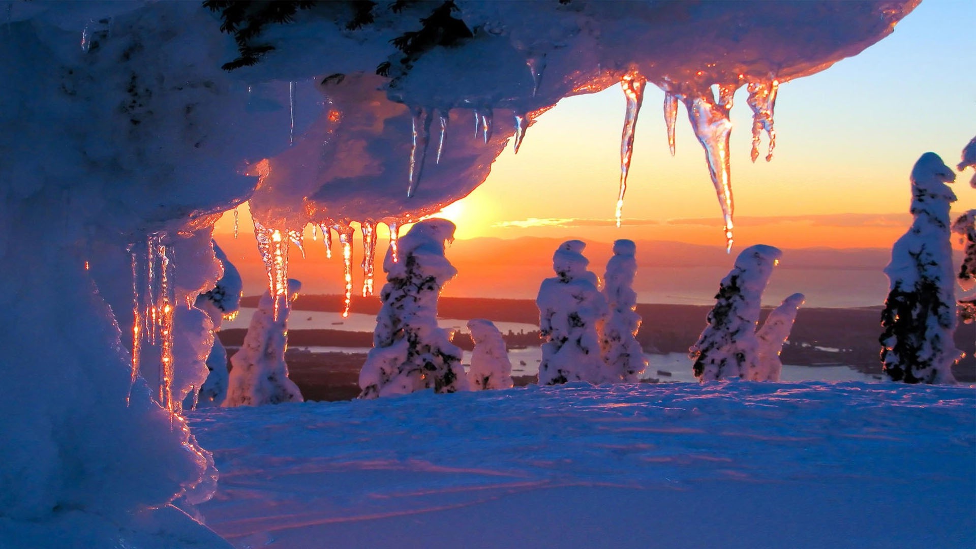 hiver eau océan plage mer mer voyage paysage ciel