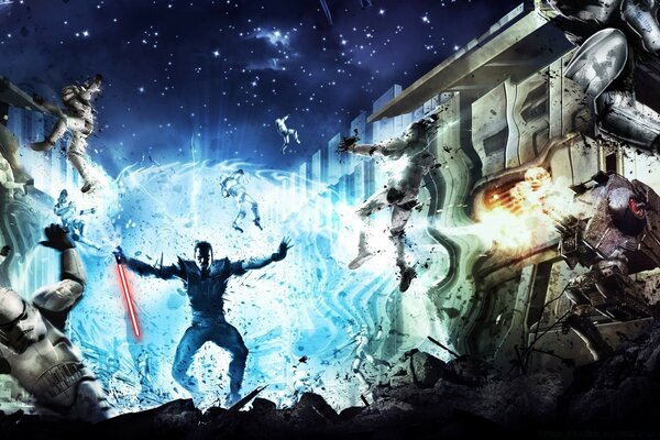 Space Warrior reflète les coups